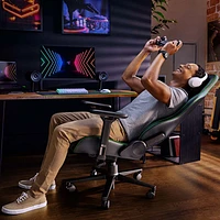 Razer Enki X Ergonomic High-Back Faux Leather Gaming Chair - Black/Green