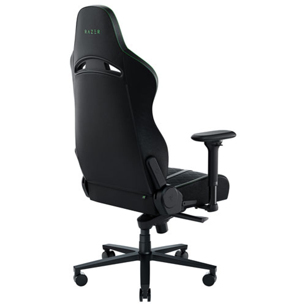 Razer Enki Ergonomic Faux Leather Gaming Chair - Green/Black