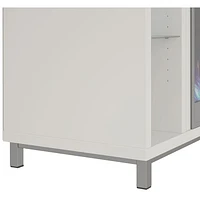Meuble pour téléviseur de 48 po avec foyer Lumina d'Ameriwood Home - Blanc
