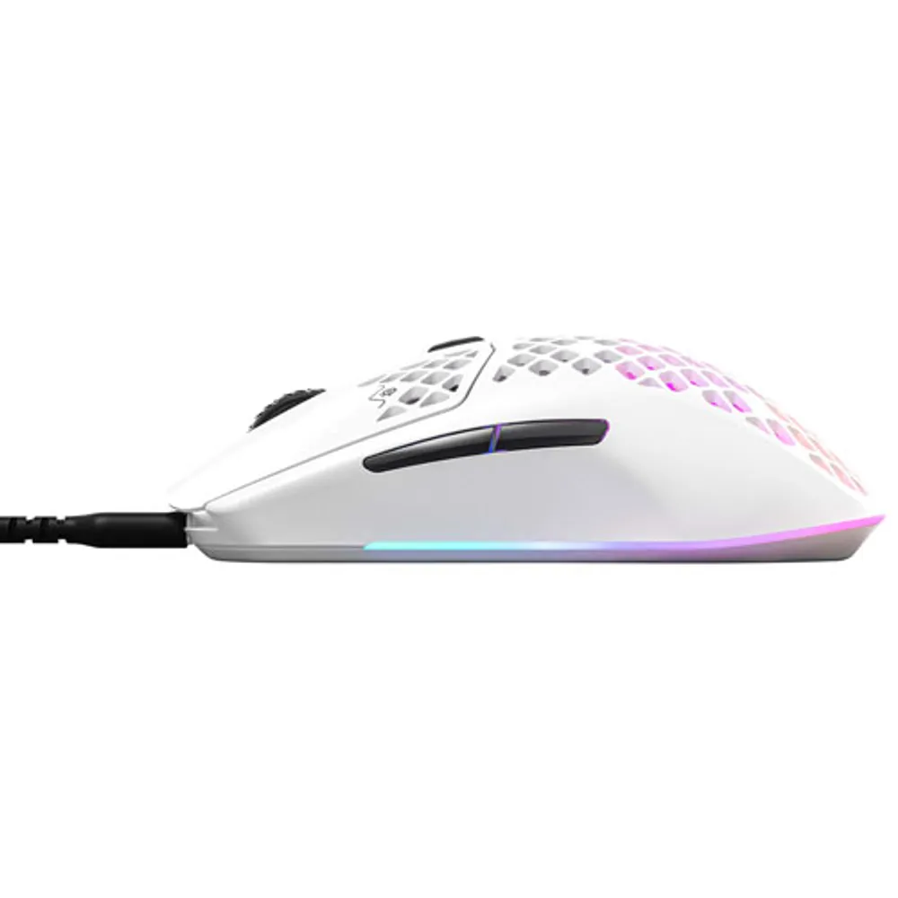 SteelSeries Aerox 3 2022 Edition 8500 DPI Optical Gaming Mouse - Snow