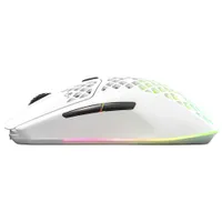 SteelSeries Aerox 3 2022 Edition 18000 DPI Bluetooth Optical Gaming Mouse - Snow