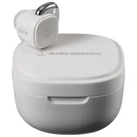 Audio Technica ATH-SQ1TWWH In-Ear Sound Isolating True Wireless Earbuds - White