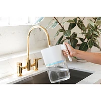 Pichet autonettoyant à filtre UV de 1,9 l (8 tasses) PureVis de LARQ - Blanc granite