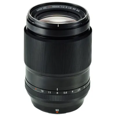 Fujifilm Fujinon XF90mm f/2.0 R LM WR Telephoto Zoom Lens - Black