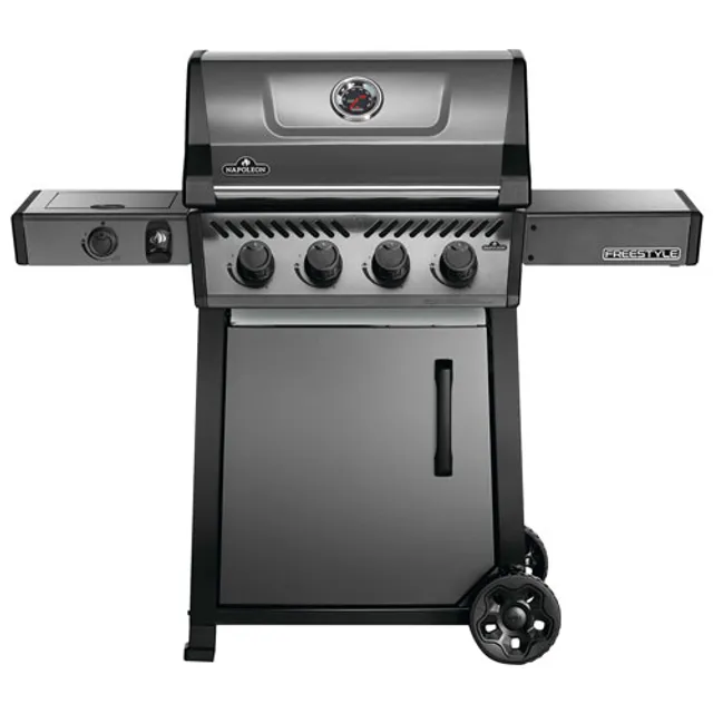 Napoleon Freestyle 425 47000 BTU Propane BBQ with Side Burner & Grill Cover - Black - Only at Best Buy