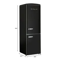 Unique Retro 24" 11.7 Cu. Ft. Bottom Freezer Refrigerator (UGP-330L