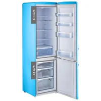 Unique Retro 22" 8.7 Cu. Ft. Bottom Freezer Refrigerator (UGP-275L) - Robin Egg Blue