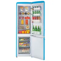 Unique Retro 22" 8.7 Cu. Ft. Bottom Freezer Refrigerator (UGP-275L) - Robin Egg Blue