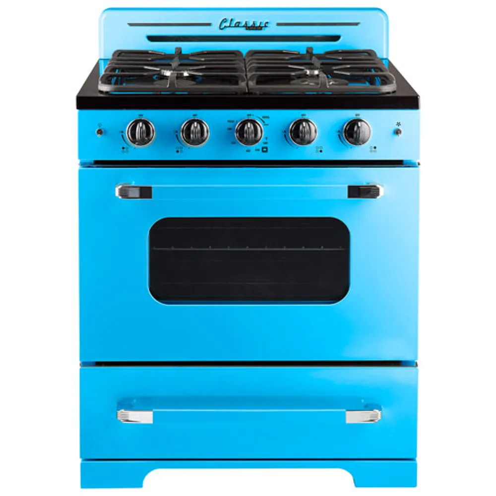 Unique Classic Retro 30" 3.9 Cu. Ft. Fan Convection Freestanding Gas Range (UGP-30CR