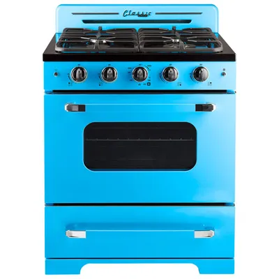 Unique Classic Retro 30" 3.9 Cu. Ft. Fan Convection Freestanding Gas Range (UGP-30CR