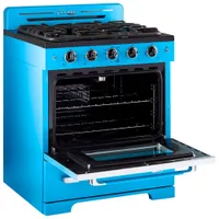 Unique Classic Retro 30" 3.9 Cu. Ft. Fan Convection Freestanding Gas Range (UGP-30CR