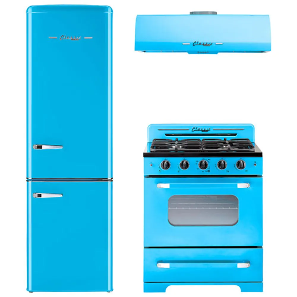 Unique Classic Retro 30" 3.9 Cu. Ft. Fan Convection Freestanding Gas Range (UGP-30CR