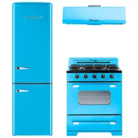 Unique Classic Retro 30" 3.9 Cu. Ft. Fan Convection Freestanding Gas Range (UGP-30CR