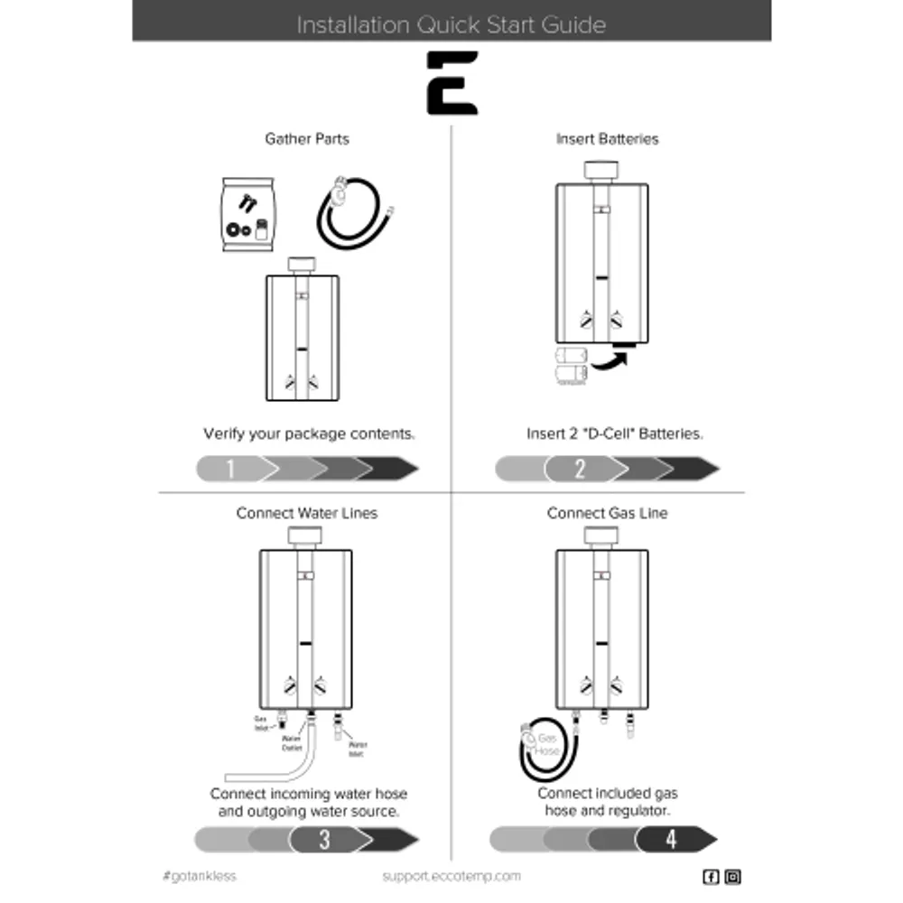Eccotemp L10 3.0 GPM Portable Outdoor Tankless Water Heater w/ Shower Set |  Scarborough Town Centre