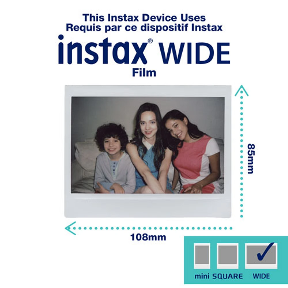 Imprimante de téléphone intelligent Instax Link Wide de Fujifilm - Gris moka