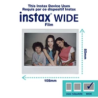 Imprimante de téléphone intelligent Instax Link Wide de Fujifilm - Gris moka