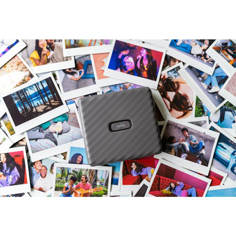 Imprimante de téléphone intelligent Instax Link Wide de Fujifilm - Gris moka