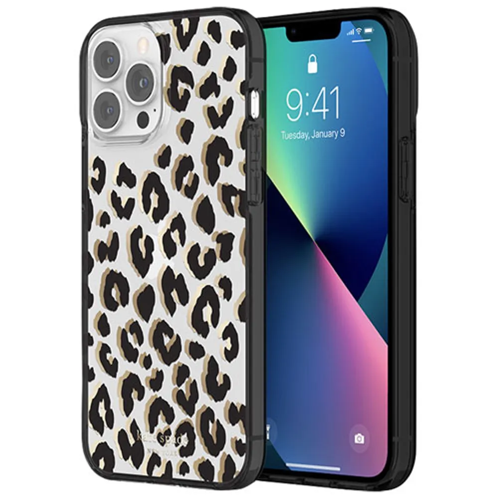 kate spade new york Fitted Hard Shell Case for iPhone 13 Pro Max - Leopard