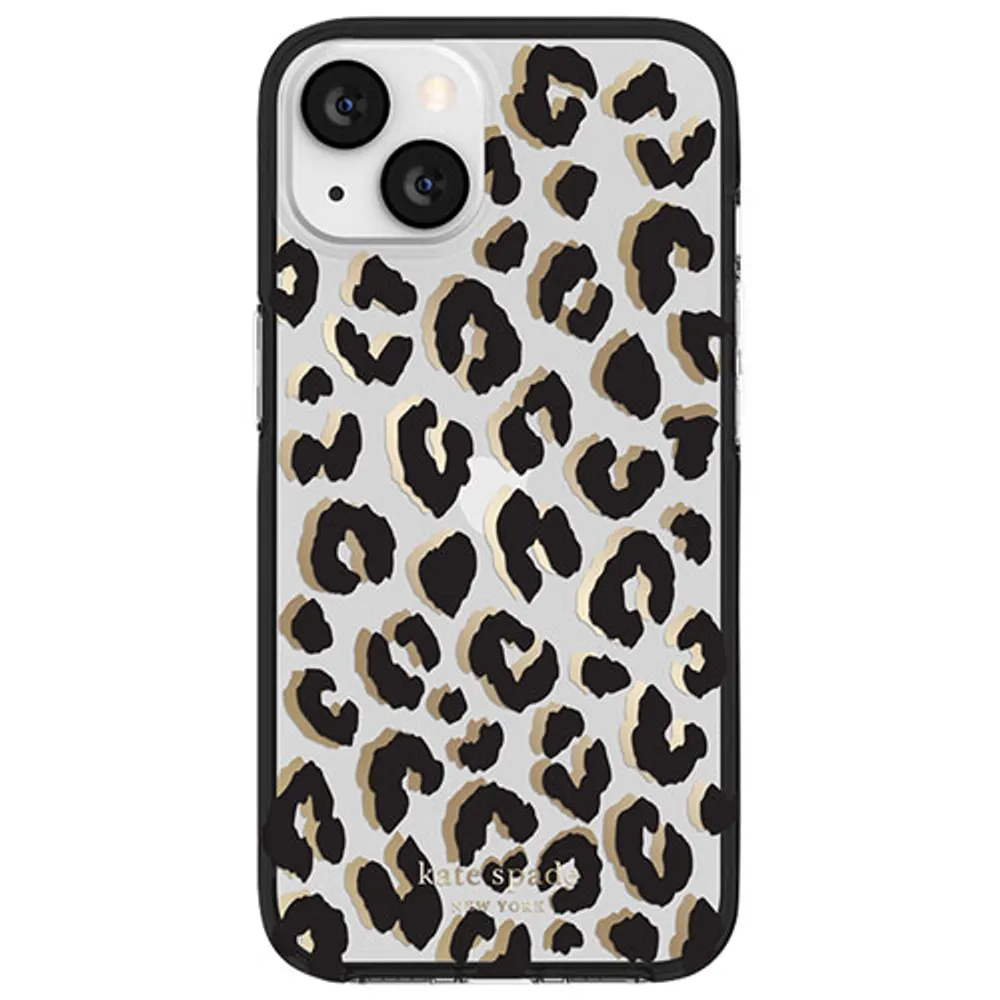 kate spade new york Fitted Hard Shell Case for iPhone 13 - Leopard
