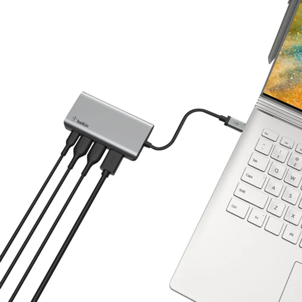 Belkin CONNECT 4-in-1 USB-C Hub with Power Delivery (AVC006BTSGY)