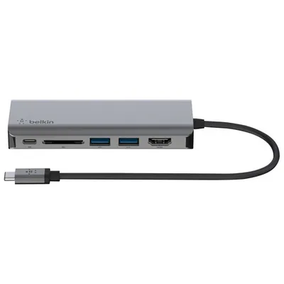 Belkin CONNECT 6-in-1 USB-C Hub with Power Delivery (AVC008BTSGY)