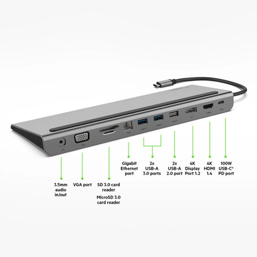 Belkin CONNECT 11-in-1 USB-C Dock (INC004BTSGY)