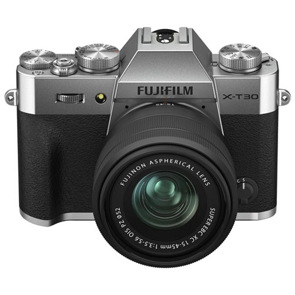 Appareil photo sans miroir X-T30 II de Fujifilm avec objectif 15-45 mm - Argenté