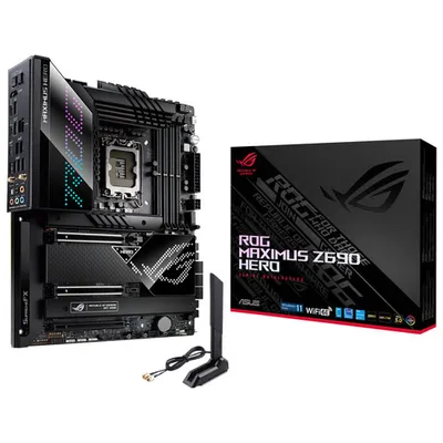 ASUS ROG Maximus Z690 HERO ATX LGA 1700 DDR5 WiFi Motherboard for 12th Gen Intel CPUs