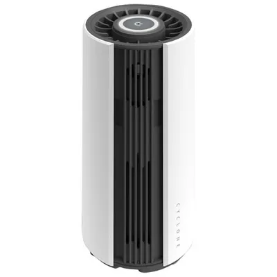 GekoGear Cyclone O2 Portable Air Purifier with HEPA Filter - White