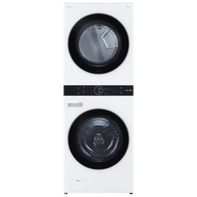 LG WashTower Electric Washer & Dryer Laundry Centre (WKE100HWA) - White - Open Box - Perfect Condition