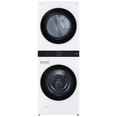 LG WashTower Electric Washer & Dryer Laundry Centre (WKE100HWA) - White - Open Box