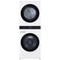 LG WashTower Electric Washer & Dryer Laundry Centre (WKE100HWA) - White - Open Box - Perfect Condition