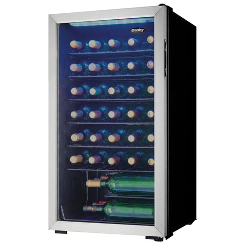 Danby 36-Bottle Freestanding Wine Cooler (DWC036A1BSSDB-6) - Stainless Steel