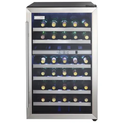 Danby 38-Bottle Freestanding Dual Temperature Zone Wine Cooler (DWC114BLSDD) - Stainless Steel