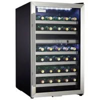 Danby 38-Bottle Freestanding Dual Temperature Zone Wine Cooler (DWC114BLSDD) - Stainless Steel