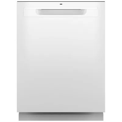 GE 24" 50dB Built-In Dishwasher with Third Rack (GDP630PGRWW) - White
