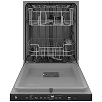 GE 24" 50dB Built-In Dishwasher with Third Rack (GDP630PGRWW) - White