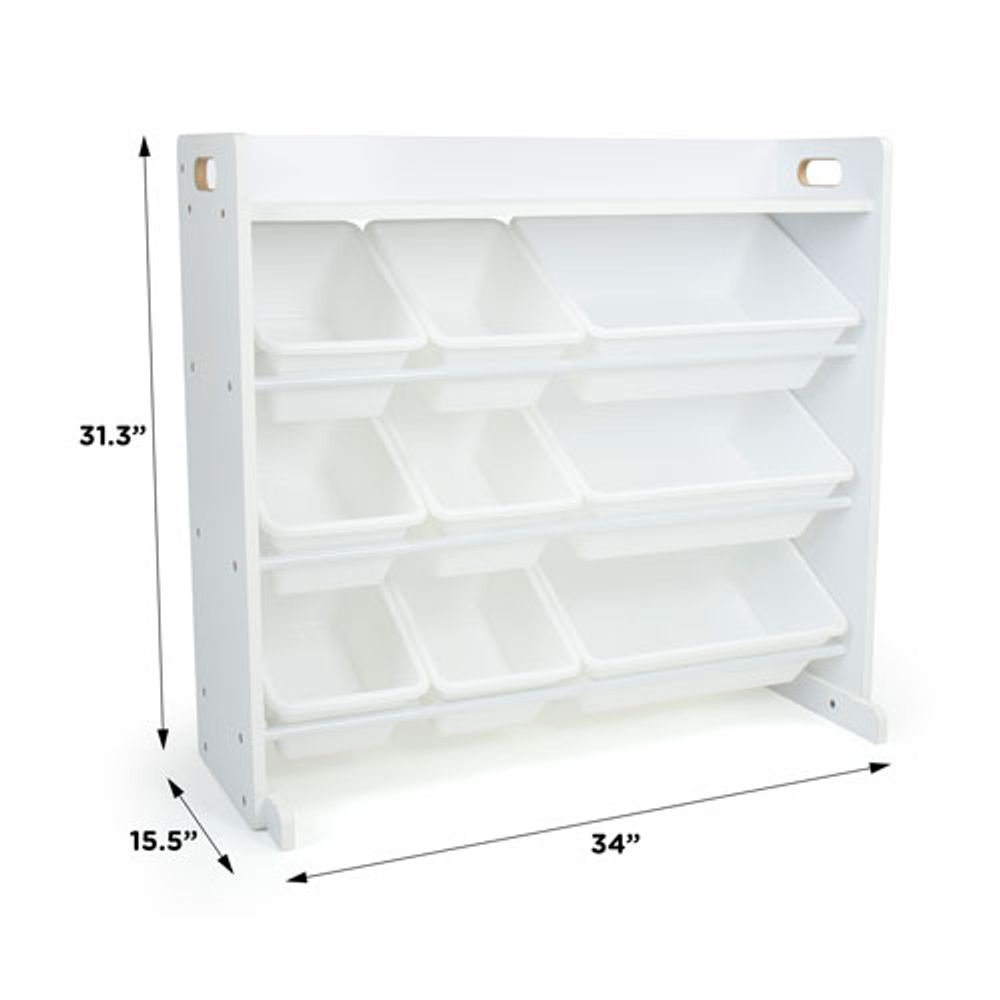 Humble Crew Cambridge 9-Bin Toy Organizer - White