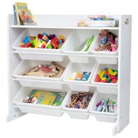 Humble Crew Cambridge 9-Bin Toy Organizer - White