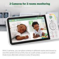 LeapFrog 5" Video Baby Monitor w/ 2 Cameras, Colour Night Vision & Zoom/Pan/Tilt (LF925-2HD)