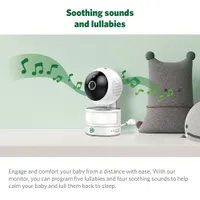 LeapFrog 7" Video Baby Monitor w/ Colour Night Vision, Zoom/Pan/Tilt, & 2-Way Audio (LF920HD)