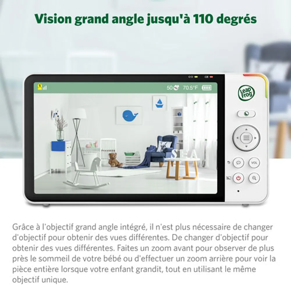 Interphone vidéo po LeapFrog vision nocturne couleur