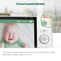 LeapFrog 7" Video Baby Monitor w/ Colour Night Vision, Zoom/Pan/Tilt, & 2-Way Audio (LF920HD)