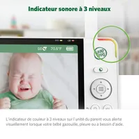 LeapFrog 7" Video Baby Monitor w/ Colour Night Vision, Zoom/Pan/Tilt, & 2-Way Audio (LF920HD)