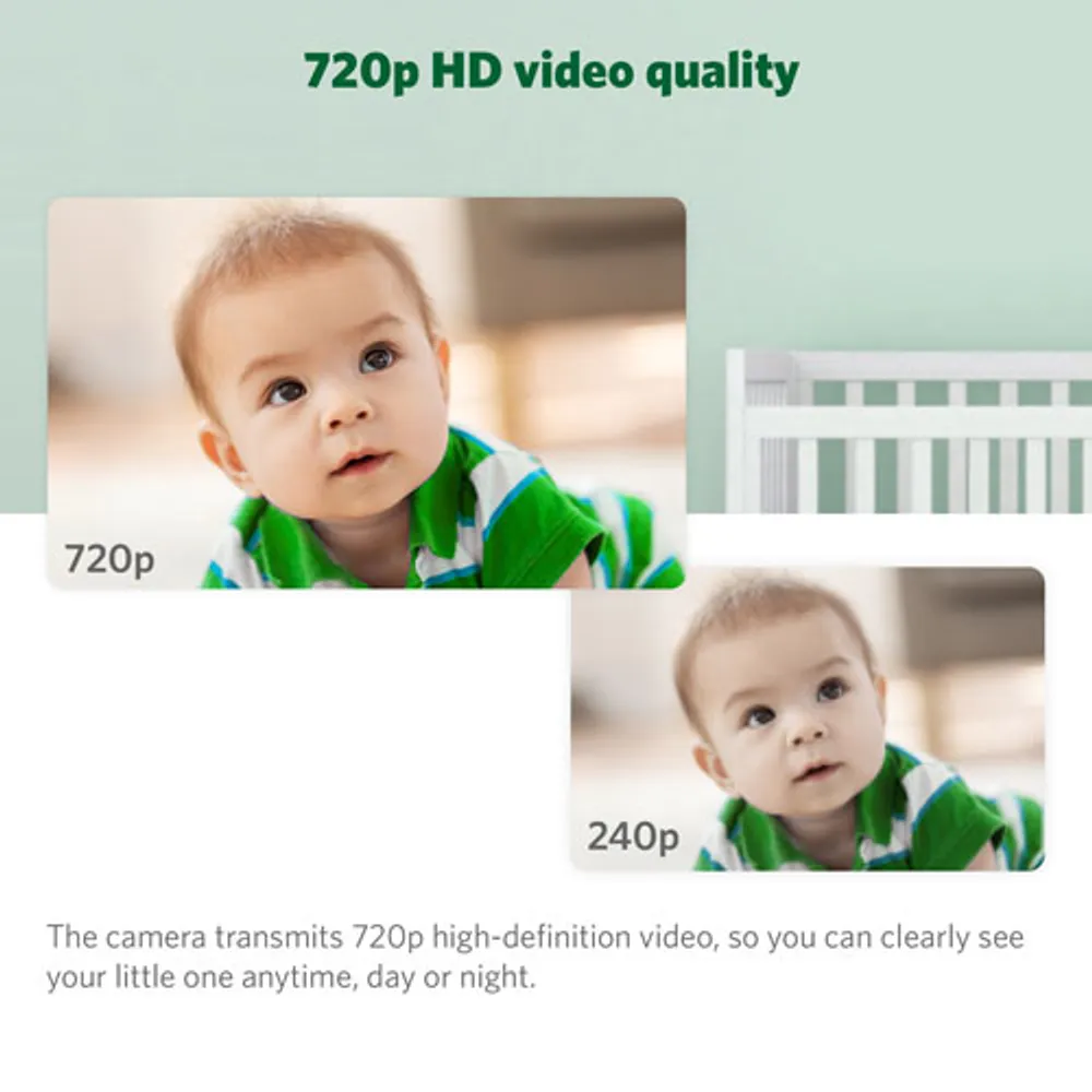 LeapFrog 7" Video Baby Monitor w/ Colour Night Vision, Zoom/Pan/Tilt, & 2-Way Audio (LF920HD)