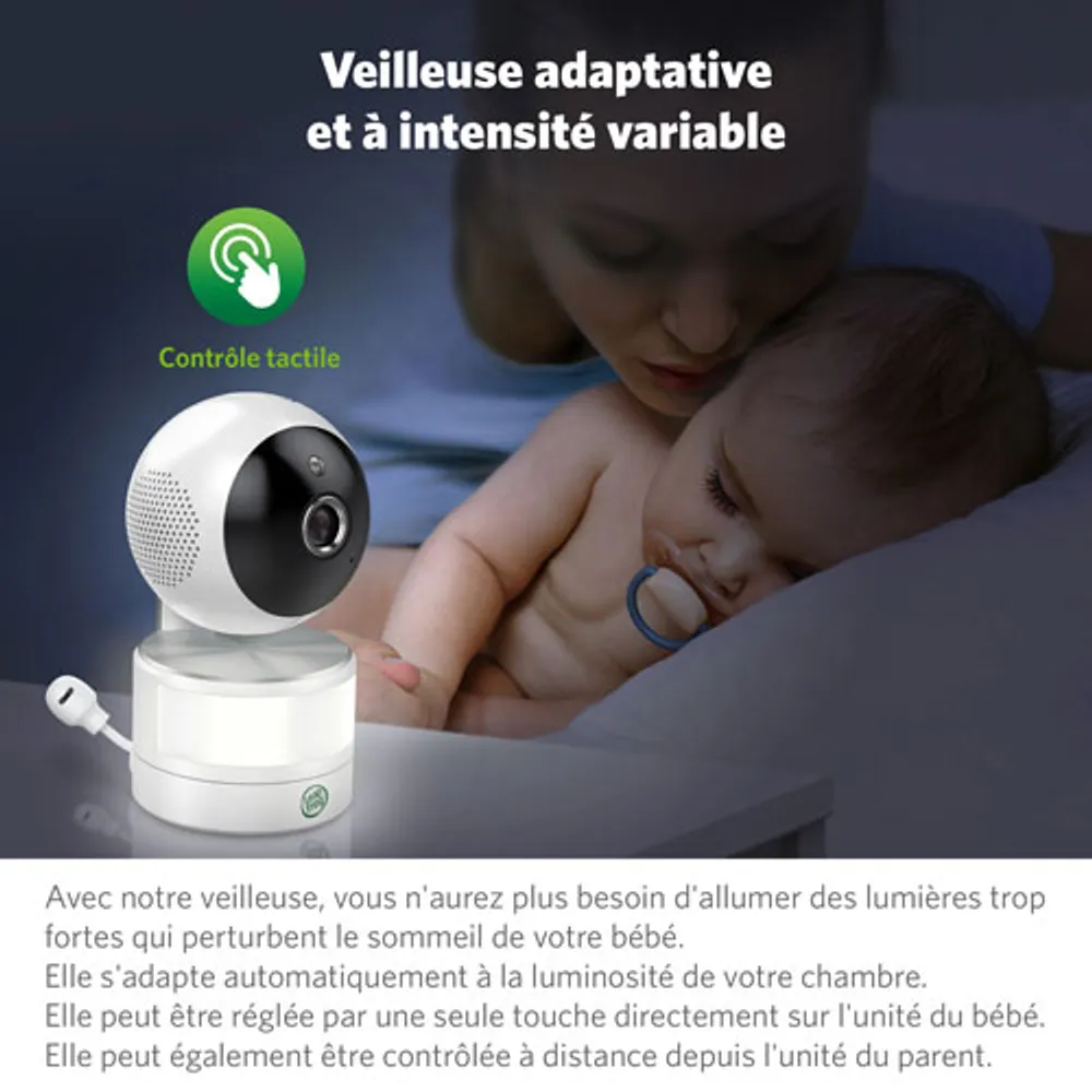 LeapFrog 7" Video Baby Monitor w/ Colour Night Vision, Zoom/Pan/Tilt, & 2-Way Audio (LF920HD)