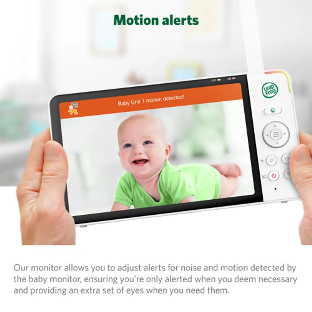 LeapFrog 7" Video Baby Monitor w/ Colour Night Vision, Zoom/Pan/Tilt, & 2-Way Audio (LF920HD)