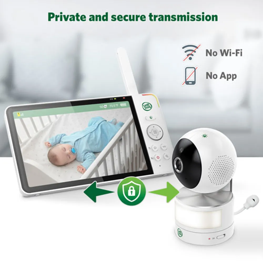 LeapFrog 7" Video Baby Monitor w/ Colour Night Vision, Zoom/Pan/Tilt, & 2-Way Audio (LF920HD)