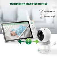 LeapFrog 7" Video Baby Monitor w/ Colour Night Vision, Zoom/Pan/Tilt, & 2-Way Audio (LF920HD)