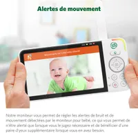 LeapFrog 5" Video Baby Monitor w/ Colour Night Vision, Zoom/Pan/Tilt, & 2-Way Audio (LF915HD)